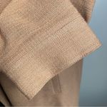 DKNY Vintage 90s Donna Karan Made In Italy Linen Blend Zip Jacket Beige Medium Photo 5