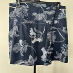 Athleta Skort Medium Navy Blue Sonic Floral Athletic Skirt Built in Shorts Photo 3