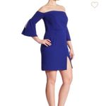 ABS Allen Schwartz NWT  blue off the shoulder dress Photo 7