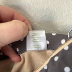 Garnet Hill NWT  Asymmetric One Shoulder Ruffle Polka Dot Grey Swimsuit 8 Photo 5