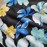 Apt. 9  Womens Black Blue Floral Polyester Elastic Waist A Line Skirt Size Small Photo 6