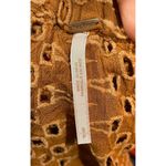 Free People Eyelet Off Shoulder Brown Crop Top Photo 4