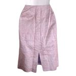 Dana Buchman  Lilac Textured Silk-Blend Pencil Skirt, Size 6 Photo 2
