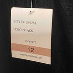 NWT Taylor Black One Piece Velvet Ruffle Trim Cross Back Romper Sz 12 Photo 13