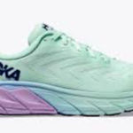 Hoka  Women's Arahi 6 Mint and Lavender Running Shoes Photo 0