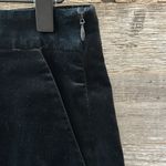 Theory  Black Velvet Mini A Line Skirt Size 0 Photo 3