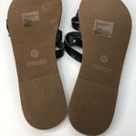 Jaclyn Smith  Corked Look Black Flower Sandals Photo 1