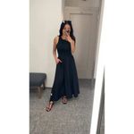 Zella Effortless Cutout Back Hybrid Dress in Black Size Large Photo 2