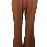 Princess Polly Brown Chain Belt Flared Leg Stretch Ankle Trousers Pants Size 4 Photo 2