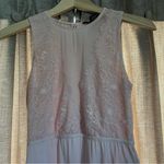 Tahari  Light Pink Lace Semi Sheer Coquette Bodysuit Size Medium Photo 3