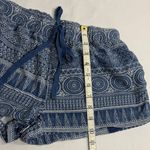 Cali 1850 Boho Blue Patterned High Waist Women's Shorts Photo 5