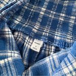 Old Navy  Blue Plaid Linen Blend Jumpsuit - Size Small Photo 6