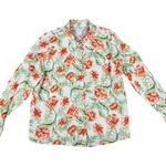 Joie NWOT Floral Linen Button Down Shirt Long Sleeve XL Soft Floral Sz 10 Beach Photo 0