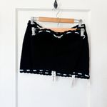 For Love & Lemons  | NWT Kelsey‎ Crochet Knit Mini Skirt and Top Set in Black SML Photo 4