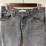 ZARA Women's Button Fly Jeans 6 Long Straight Leg Mid Rise Denim Photo 1