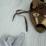 Anne Klein  | Belladona Leather Oxford Peep Toe Pumps Photo 5