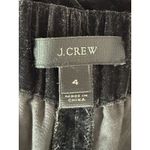 J.Crew  Peyton Velvet Ankle Mid Rise Pullon Trouser Dress Pants Pockets 4 Black Photo 8