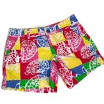 Lilly Pulitzer Callahan Turtle Cute Fun Summer Patchwork Shorts Size 00 Photo 0