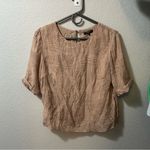 FRNCH Paris Boho Leaf Open Back Blouse MEDIUM Photo 1