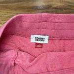 Tommy Hilfiger Tommy Jeans Peachy Pink French Terry Skirt Women's Large Drawstring 17" Length Photo 4