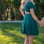 Dark green short dress Photo 2