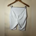Angel maternity white high rise bike shorts XS maternity Size undefined Photo 4