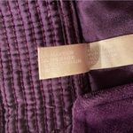 White Stag  Size XL Purple Velvet Velour Full Zip Vest Satin Trim Front Pockets Photo 8