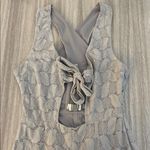 Free People Lace Cutout Sleeveless Jumpsuit VNeck Size 6 Photo 2