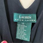 Ralph Lauren Lauren  V-Neck Sleeveless Midi Black Dress Photo 1