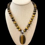 Sterling Silver JAY KING DRT Tigers Eye  Necklace Photo 0