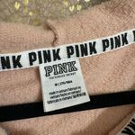 PINK - Victoria's Secret  Light Pink Side Slit Long Zip Hoodie Oversized Medium Photo 2