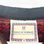 Dale of Norway Womens Vintage 90s Fair Isle Knit 100% Wool Cardigan Sweater S Red Photo 3