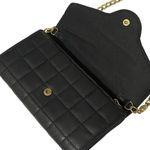 Mossimo Black Quilted Crossbody Bag Gold Chain Small Purse Wallet Photo 4