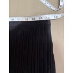 House of Harlow 1960 Black Ribbed Pencil Skirt Size Large Side Slit Mid Length Photo 3