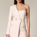 BLITHE Asymmetrical Tweed Pink Blazer Dress size Large New With a Tags Photo 1