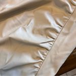 ZARA Viral Strapless Faux Leather Dress Cream Minimalist Midi Blogger Fave Sexy Photo 10