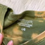 Basic Editions Relaxed Fit Size Large Cotton Green Khaki Hand Dyed Tshirt Soft Photo 3