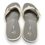 Clarks Womens Sandals Sz 12M 12 M White Flip Flops Breeze Sea Touch Close Photo 2