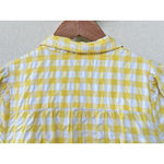 Lisa Marie Fernandez Target Yellow Gingham Button Front Dress XXS Tradwife Farm Photo 3
