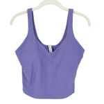 Lululemon Scoop Neck Yoga Tank Top Grid Dark Lavender Size 10 Yoga Pilates Photo 1