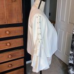 Vince Camuto Cream Blazer with Lace-Up Sleeves Photo 7