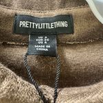 Pretty Little Thing  unisex Tan Button Down Shirt Photo 2