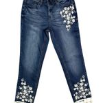 Earl Jean  Embroidered Size 8 Tapered Jeans Photo 0