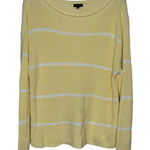 Talbots Women's Sweater Crewneck Chunky Knit Stripe Stitch Pima Cotton Large Photo 0