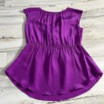 Rebecca Taylor  Purple Adore Me Blouse Size 4 NWT Photo 7