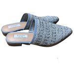 Steven By Steve Madden Steve Madden 'Steven New York Valera' blue tweed mule. Size 6 1/2 NWTSlide On Photo 4