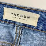 PacSun Blue Vintage Icon Straight Leg Distressed Cropped Raw Hem Jeans Size 23 Photo 6