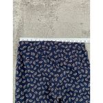 Boden Printed Cropped‎ Pants US 8R Blue Geometric Career Casual School Office Size 8 Photo 4