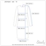 dress 100% silk beaded sheer bust high collar black white Size 10 Photo 1