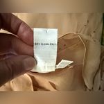 Vintage Max Studio nude silk sheath midi dress, size medium Tan Photo 14